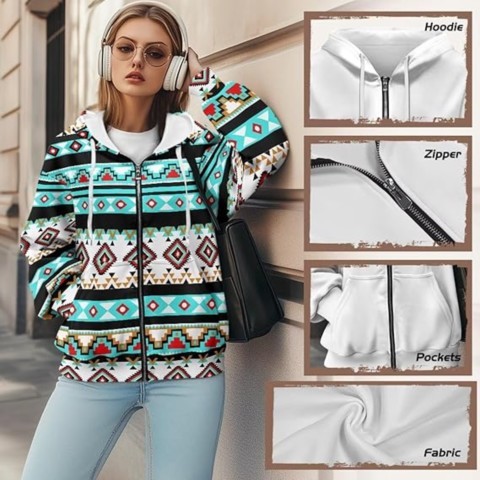 Womens Zip Up Hoodies